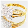 Image 2 : 17.1twc Lab Diamond Gold Vermeil Ring (JEW-3523)