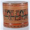 Image 1 : Burmese Red Laquerware Food Container (CLB-037)