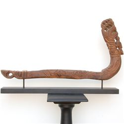 Antique Hand Carved Teak Cart Fender Mast (ANT-033)