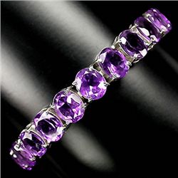 162twc Purple Amethyst Sterling Bracelet  (JEW-2285)