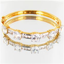 86.9twc Lab Diamond Gold Vermeil Bracelet (JEW-3541)