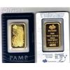 Image 1 : 1 oz Pamp Suisse Gold Ingot on Assay Card