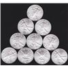 Image 1 : Lot of 10 Silver Eagle- Bullion- UNC