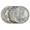 Image 1 : Lot of 4 Assorted Silver Eagles- Average-