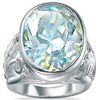 Image 1 : Neno Buscotti Sterling Silver Aurora Borealis Cubic Zirconia Ring