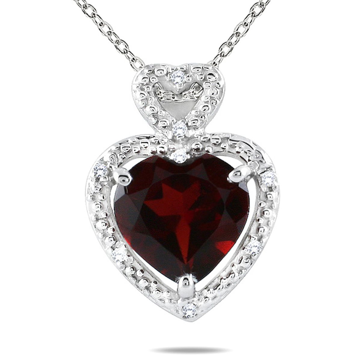 10 Karat White Garnet Necklac main image 1