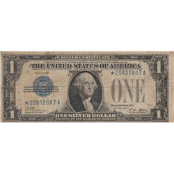 RARE STAR $1 FUNNY BACK SILVER CERTIFICATE 1928