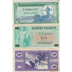 NICE GROUP OF MPC MILITARY PAYMENT CERTIFICATES