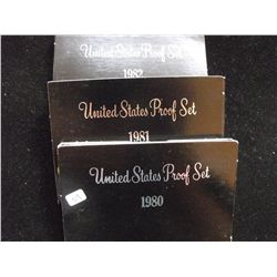 1980 81 82 US PROOF SETS