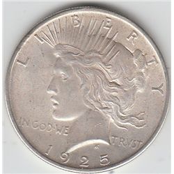 1925 SHARPLY DETAILED PEACE DOLLAR