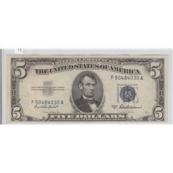 $5 SILVER CERTIFICATE 1953 A