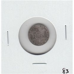 SILVER 3 CENT PIECE 1858 APPEALING COIN