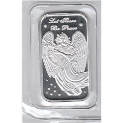 2011 HOLIDAY SILVER BAR 1 OUNCE .9999 FINE
