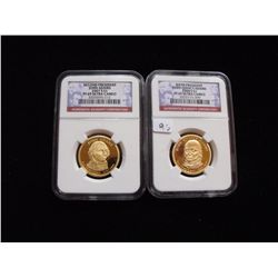 LOT OF 2 PROOF NGC 69 $1 PRESIDENTIAL