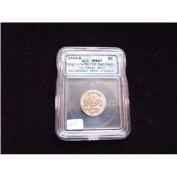 2005 D ICG 67 FIRST DAY ISSUE NICKEL