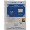 Image 1 : JEFFERSON 1938 NICKEL AND STAMP SET