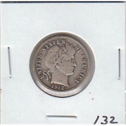 1912 D BARBER DIME NICE