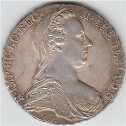 MARIA THERESA 1780 SILVER HUGE COIN