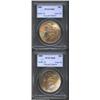 Image 1 : 1888 S$1 MS65 PCGS, the obverse is toned in dominant olive-gold and orange shades with a thin cresce