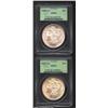Image 1 : 1890-CC S$1 MS62 PCGS; and an 1891-CC MS62 PCGS.