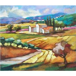 Slava Brodinsky, Tuscany, Signed Serigraph