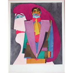 Richard Lindner, Portrait No. 1, Signed Lithograph