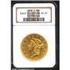 Image 1 : 1858-O $20 AU55 NGC.