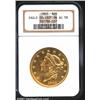 Image 1 : 1863 $20 AU58 NGC.