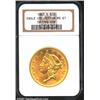 Image 1 : 1863-S $20 MS61 NGC.