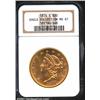 Image 1 : 1874-S $20 MS61 NGC.