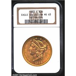 1883-S $20 MS63 NGC.