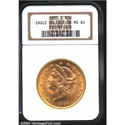 1885-S $20 MS64 NGC.
