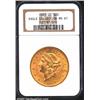 Image 1 : 1889-CC $20 MS61 NGC.
