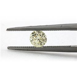 Natural 0.52 ctw Fancy Yellow Diamond Loose 1 ROUNDCUT I1