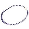 Image 1 : Natural Tanzanite Smooth Teardrop Beads Stringing Necklace Gemstones 74.00ctw with brass clasp