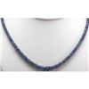 Image 2 : Natural Tanzanite Smooth Faceted Round Gradual Beads Necklace Gemstone 64.50ctw with brass clasp