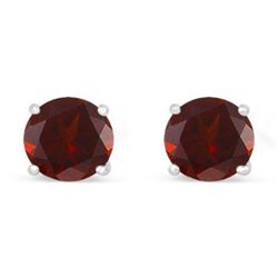 Genuine 2.0 ctw Garnet Stud Earring 14kt Yellow or White Gold 0.86g