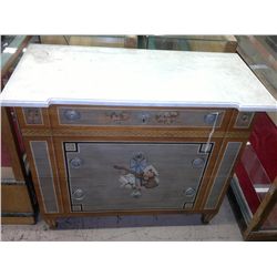 Sideboard with Painted Faux Marble Top