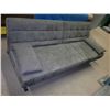 Image 1 : Modern Micro Fibre Futon, (folds flat with 2 pillows)