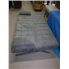 Image 2 : Modern Micro Fibre Futon, (folds flat with 2 pillows)