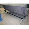 Image 3 : Modern Micro Fibre Futon, (folds flat with 2 pillows)