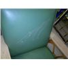 Image 4 : Rocking Chair Green with Pine Wagon Wheel Style Sides
