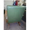 Image 6 : Rocking Chair Green with Pine Wagon Wheel Style Sides