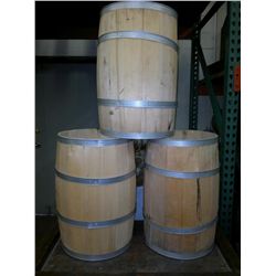 3 Oak Barrels