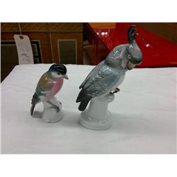 Volkstedt Porcelain Finch and Cockatiel