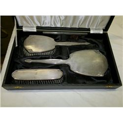 Victorian Sterling Brush, Mirror, Comb Vanity