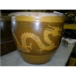 Large Jardinière; Dragon Motif