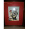 Image 2 : Two pictures one of a Rooster and other Hen with chicks by Margo Alexander