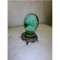 Rare Sulphide Cameo Glass with Book