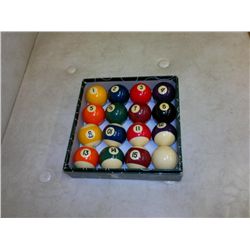 Vintage Pool Balls, Aramth 2 1/16 Made in Belgium